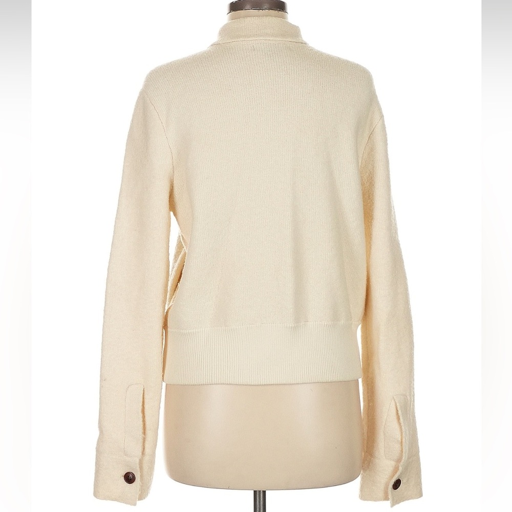 Banana republic HERITAGE SWEATER BOMBER JACKET with RESPONSIBLE WOOL - Picture 4 of 9